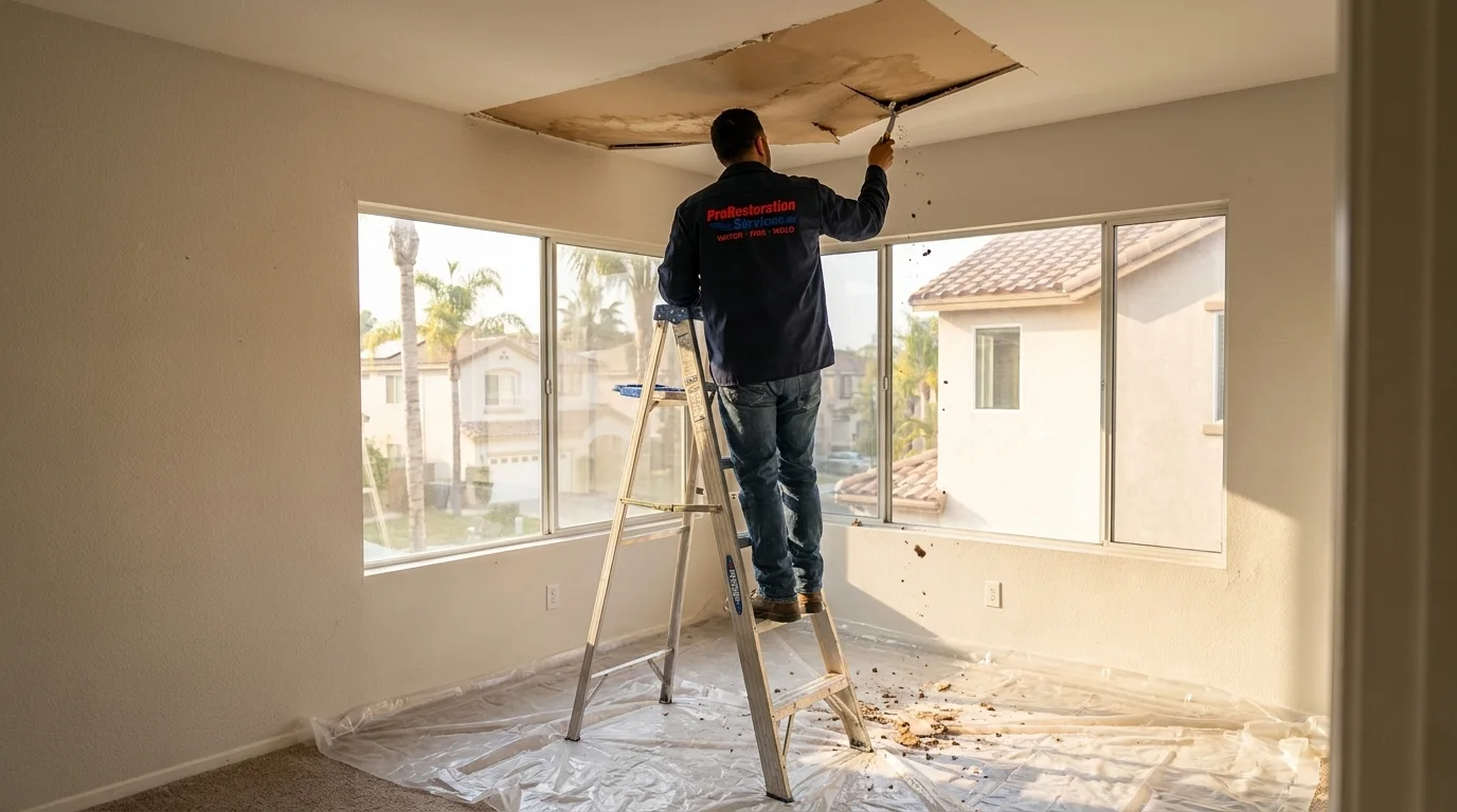 Ceiling Water Damage Repair