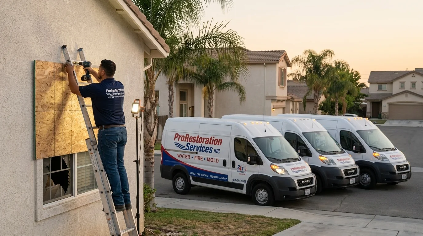 24/7 Emergency Board-Up and Tarping in Bakersfield